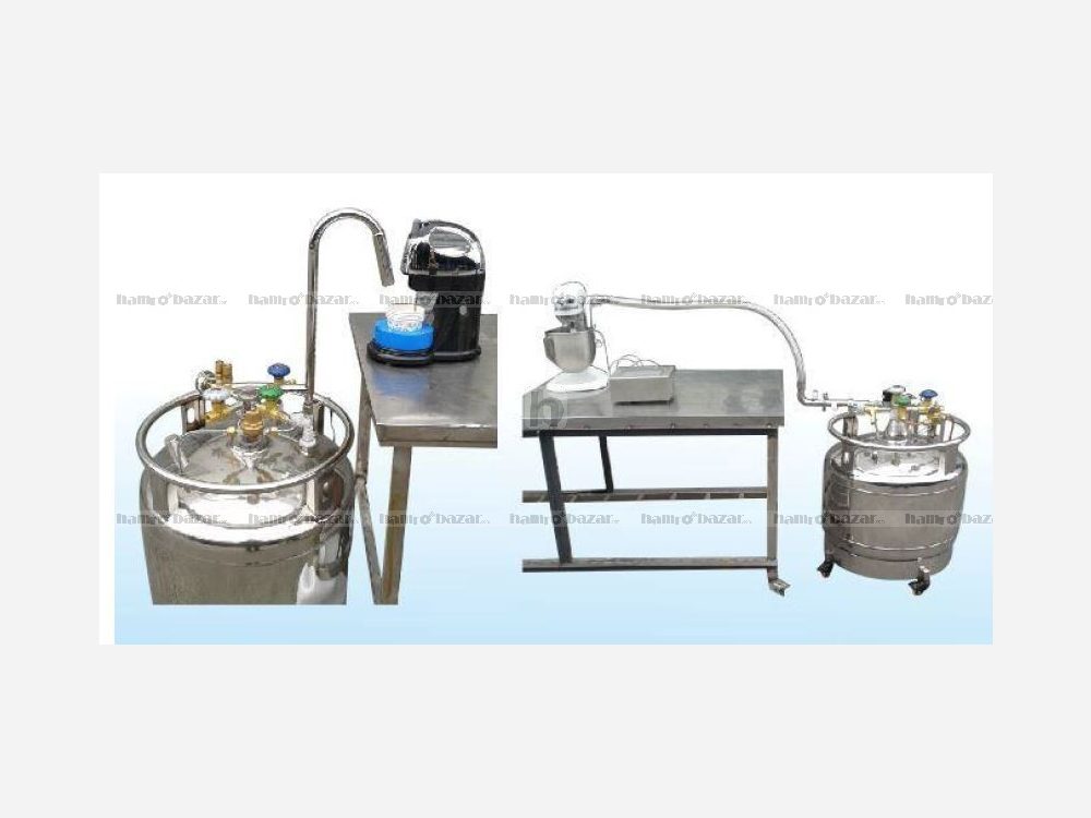 Smoky Ice Cream Making Machine